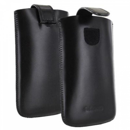 KRUSELL ΘΗΚΗ ΠΟΥΓΚΙ SLIM LEATHER ASPERO BLACK L LONG