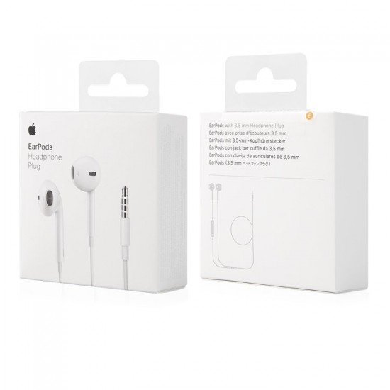 Apple Handsfree Stereo Earpods with Remote and Mic 3.5M White Retail (MNHF2ZM/A) Apple Handsfree Stereo Earpods with Remote and Mic 3.5M White Retail (MNHF2ZM/A)