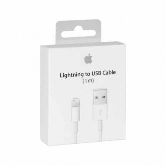 Apple MQUE2ZM/A Regular USB to Lightning Cable 1m Λευκό retail