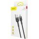 Baseus Cafule Braided USB 2.0 Cable USB-C male - USB-A male Μαύρο 1m