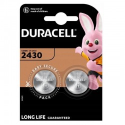 Duracell Electronics Μπαταρία Λιθίου Ρολογιών CR2430 3V 2τμχ (DECR24302) (DURDECR24302)