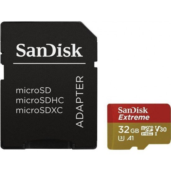 Sandisk microSDXC ActionExtreme Memory Card 32GB (SDSQXAF-032G-GN6AA) (SANSDSQXAF-032G-GN6AA)