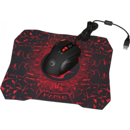 MARVO G928 & G1 Ενσύρματο  Gaming Mouse + Mouse Pad