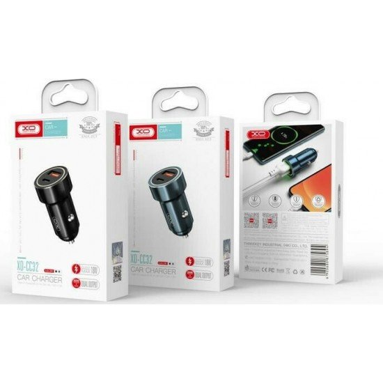 XO Φορτιστής Αυτοκινήτου 3A 1xUSB 1xType-C Blue XO Φορτιστής Αυτοκινήτου 3A 1xUSB 1xType-C Blue