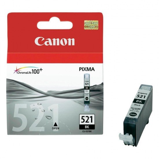 Canon Μελάνι Inkjet CLI-521BK Black (2933B001) (CANCLI-521BK)