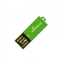 MediaRange USB 2.0 Nano Flash Drive Paper-clip stick 32GB (Green) (MR977) MediaRange USB 2.0 Nano Flash Drive Paper-clip stick 32GB (Green) (MR977)