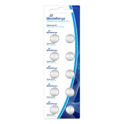 MediaRange Premium Alkaline Coin Cells AG10|LR54|1.5V Pack 10  (MRBAT112)