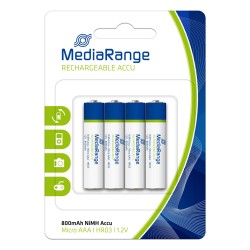 Επαναφορτιζόμενη Μπαταρία MediaRange NiMH Accus AAA 1.2V (HR03) (4 Pack) (MRBAT120) Επαναφορτιζόμενη Μπαταρία MediaRange NiMH Accus AAA 1.2V (HR03) (4 Pack) (MRBAT120)
