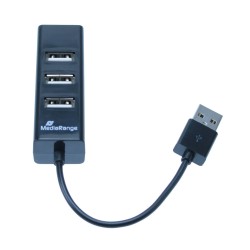 MediaRange Usb Hub 4-Port Usb 2.0 (Black) (MRCS502) MediaRange Usb Hub 4-Port Usb 2.0 (Black) (MRCS502)
