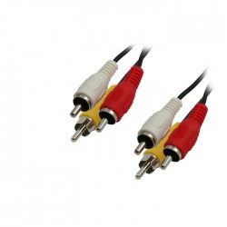 Καλώδιο MediaRange Audio/Video 3x RCA plug (phono)/3x RCA plug (phono) 3.0M Black (MRCS123) Καλώδιο MediaRange Audio/Video 3x RCA plug (phono)/3x RCA plug (phono) 3.0M Black (MRCS123)