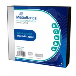 MediaRange DVD+R Dual Layer 240' 8.5GB 8x Slimcase Pack x 5 (MR465) MediaRange DVD+R Dual Layer 240' 8.5GB 8x Slimcase Pack x 5 (MR465)