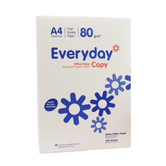Επαγγελματικό Χαρτί Εκτύπωσης Everyday A4 80g/m² 500 Φύλλα (EVE1001101)