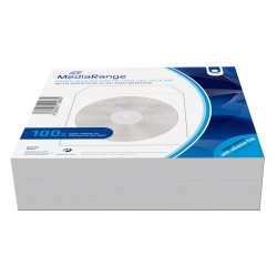 MediaRange Paper Sleeves for 1 Disc White 100 Pack (MRBOX62) MediaRange Paper Sleeves for 1 Disc White 100 Pack (MRBOX62)