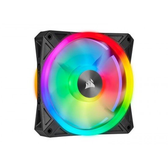 CORSAIR iCUE QL120 RGB 120mm Black - Fan - Single Pack CORSAIR iCUE QL120 RGB 120mm Black - Fan - Single Pack
