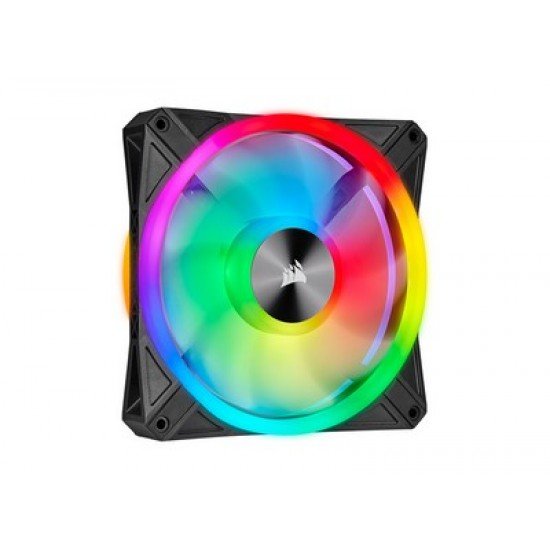CORSAIR iCUE QL140 RGB 140mm Black - Fan - Single Pack CORSAIR iCUE QL140 RGB 140mm Black - Fan - Single Pack