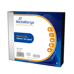 MediaRange DVD+R 120' 4.7GB 16x Slim Case x 5 (MR419) MediaRange DVD+R 120' 4.7GB 16x Slim Case x 5 (MR419)