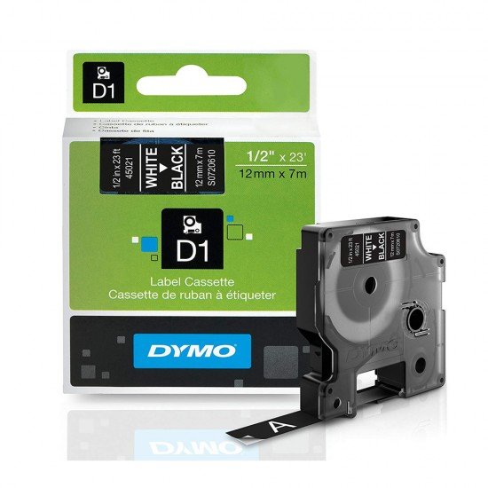 Ταινία Ετικετογράφου DYMO D1 S0720610 12mmX7m (Λευκό/Μαύρο) (S0720610) (DYMO45021) Ταινία Ετικετογράφου DYMO D1 S0720610 12mmX7m (Λευκό/Μαύρο) (S0720610) (DYMO45021)