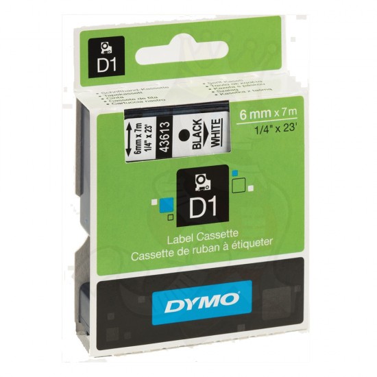 Ταινία Ετικετογράφου DYMO D1 (Μαύρα Γράμματα σε Λευκό Φόντο) (S0720780) (DYMO43613) Ταινία Ετικετογράφου DYMO D1 (Μαύρα Γράμματα σε Λευκό Φόντο) (S0720780) (DYMO43613)
