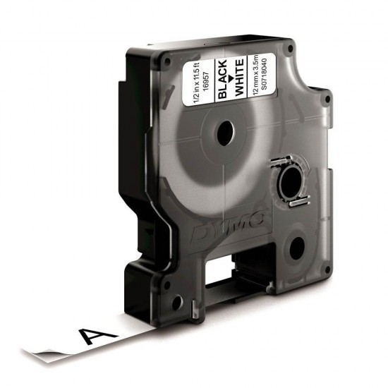 Ταινία Ετικετογράφου DYMO Nylon D1 (Μαύρα Γράμματα σε Λευκό Φόντο) (S0718040) (DYMO16957)