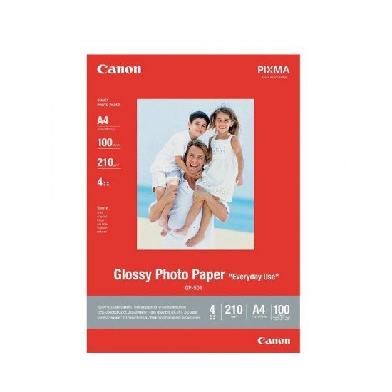 Canon Φωτογραφικό Χαρτί Glossy A4 200 g/m² 5 φύλλα (0775B076) (CAN-GP501) Canon Φωτογραφικό Χαρτί Glossy A4 200 g/m² 5 φύλλα (0775B076) (CAN-GP501)