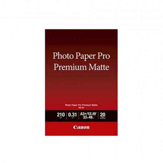 Canon Φωτογραφικό Χαρτί Premium Matte A3+ 210 g/m²20 φύλλα (8657B007) (CAN-PM101-A3PLUS) Canon Φωτογραφικό Χαρτί Premium Matte A3+ 210 g/m²20 φύλλα (8657B007) (CAN-PM101-A3PLUS)