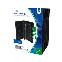 MediaRange DVD Case for 5 discs 22mm Black Pack 5 (MRBOX35-5) MediaRange DVD Case for 5 discs 22mm Black Pack 5 (MRBOX35-5)