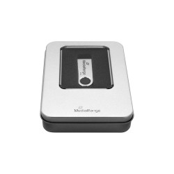 MediaRange Aluminum storage box, for USB flash drives, silver (MRBOX901) MediaRange Aluminum storage box, for USB flash drives, silver (MRBOX901)