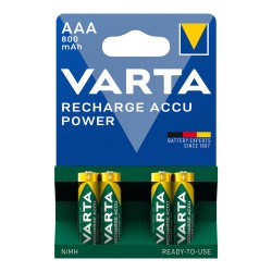 Επαναφορτιζόμενες Μπαταρίες Varta Ready2use R03 AAA Ni-MH 800 mAh 4 τμχ (56703B4) (VART56703B4) Επαναφορτιζόμενες Μπαταρίες Varta Ready2use R03 AAA Ni-MH 800 mAh 4 τμχ (56703B4) (VART56703B4)