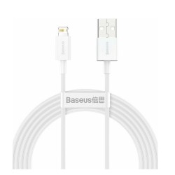 Baseus Lightning Superior Series cable, Fast Charging, Data 2.4A, 1m White (CALYS-A02) (BASCALYS-A02) Baseus Lightning Superior Series cable, Fast Charging, Data 2.4A, 1m White (CALYS-A02) (BASCALYS-A02)