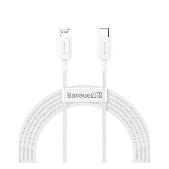 Baseus Type-C - Lightning Superior Series fast charging data cable PD 20W 2m White (CATLYS-C02) (BASCATLYS-C02)