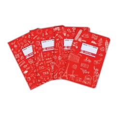 Doodle Τετράδιο Κόκκινο Ριγέ 17x25 50φ. (4302) (TYP4302) Doodle Τετράδιο Κόκκινο Ριγέ 17x25 50φ. (4302) (TYP4302)