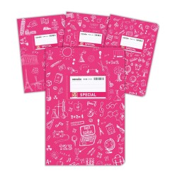 Doodle Τετράδιο Φούξια Ριγέ 17x25 50φ. (4307) (TYP4307) Doodle Τετράδιο Φούξια Ριγέ 17x25 50φ. (4307) (TYP4307)