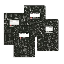 Typotrust Doodle Τετράδιο Μαύρο Ριγέ 17x25 50φ. (4314) (TYP4314) Typotrust Doodle Τετράδιο Μαύρο Ριγέ 17x25 50φ. (4314) (TYP4314)