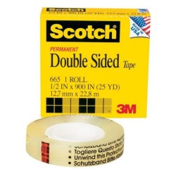 Ταινία Διπλής Όψης 3M 12,7 mm x 22,8 m Διάφανη (6651222) Ταινία Διπλής Όψης 3M 12,7 mm x 22,8 m Διάφανη (6651222)
