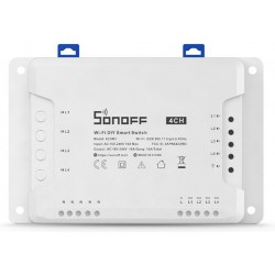 Sonoff 4CH R3 Smart Ενδιάμεσος Διακόπτης Wi-Fi σε Λευκό Χρώμα (M0802010003) (SONM0802010003) Sonoff 4CH R3 Smart Ενδιάμεσος Διακόπτης Wi-Fi σε Λευκό Χρώμα (M0802010003) (SONM0802010003)