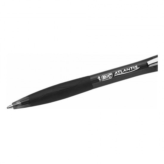 Bic Στυλό Ballpoint 1.0mm με Μαύρο Mελάνι Atlantis Soft (902133) (BIC902133)