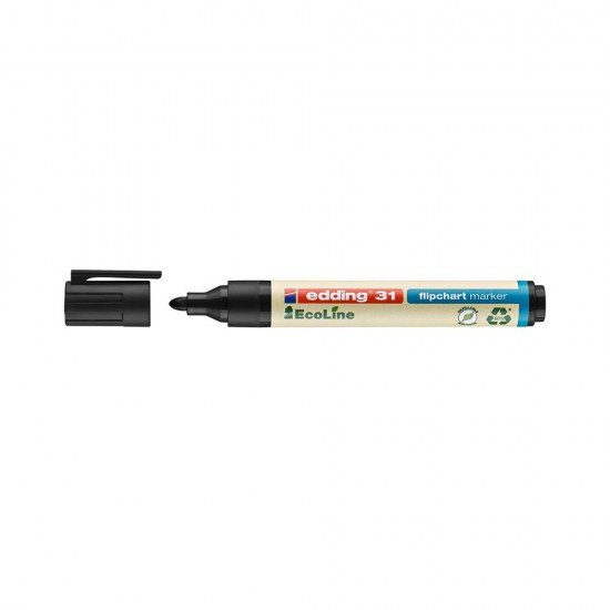 Edding 31 EcoLine Flipchart Marker Black (4-31001) (EDD4-31001) Edding 31 EcoLine Flipchart Marker Black (4-31001) (EDD4-31001)