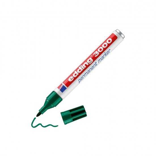 Edding 3000 Permanent Marker Green (4-3000004) (EDD4-3000004) Edding 3000 Permanent Marker Green (4-3000004) (EDD4-3000004)