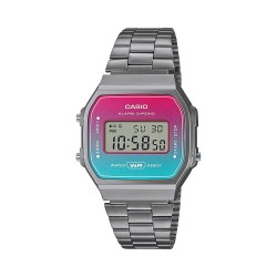 Casio Vintage Ψηφιακό Ρολόι Χρονογράφος Μπαταρίας με Μεταλλικό Μπρασελέ Ασημί (ITA168WERB-2AEF) (CASITA168WERB2AEF)