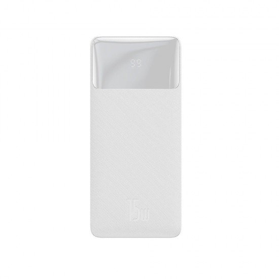 Baseus Bipow Overseas Edition Power Bank 20000mAh 15W με 2 Θύρες USB-A και Θύρα USB-C Λευκό (PPBD050102) (BASPPBD050102)