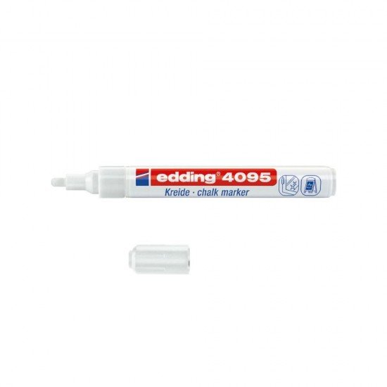Edding Chalk Marker 4095 White (4-4095049) (EDD4-4095049) Edding Chalk Marker 4095 White (4-4095049) (EDD4-4095049)