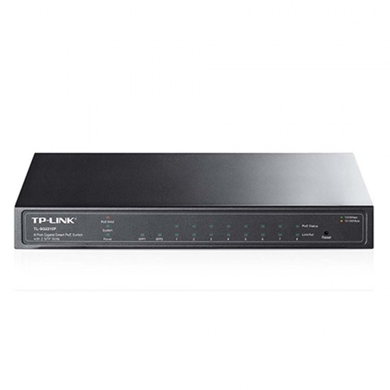 TP-Link JetStream 8-Port Gigabit Smart PoE+ Switch with 2 SFP Slots V5 (SG2210P) (TPTL-SG2210P) TP-Link JetStream 8-Port Gigabit Smart PoE+ Switch with 2 SFP Slots V5 (SG2210P) (TPTL-SG2210P)