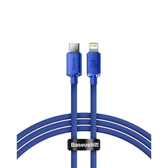 Baseus Crystal Shine Braided USB-C to Lightning Cable 20W Μωβ 1.2m (CAJY000203) (BASCAJY000203) Baseus Crystal Shine Braided USB-C to Lightning Cable 20W Μωβ 1.2m (CAJY000203) (BASCAJY000203)