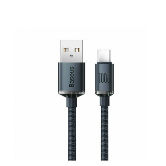 Baseus Crystal Shine Braided USB 2.0 Cable USB-C male - USB-A male Μαύρο 2m (CAJY000501) (BASCAJY000501) Baseus Crystal Shine Braided USB 2.0 Cable USB-C male - USB-A male Μαύρο 2m (CAJY000501) (BASCAJY000501)