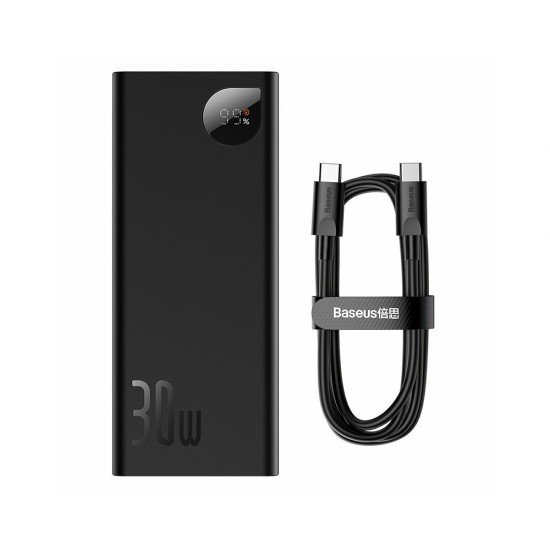Baseus Adaman Metal Power Bank 20000mAh 30W με 2 Θύρες USB-A και Θύρα USB-C Power Delivery / Quick Charge 3.0 Μαύρο (PPAD030001) (BASPPAD030001) Baseus Adaman Metal Power Bank 20000mAh 30W με 2 Θύρες USB-A και Θύρα USB-C Power Delivery / Quick Charge 3.0 Μαύρο (PPAD030001) (BASPPAD030001)