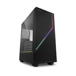 Sharkoon RGB Flow Gaming Midi Tower Computer Case Black (20930144) (SHR20930144) Sharkoon RGB Flow Gaming Midi Tower Computer Case Black (20930144) (SHR20930144)