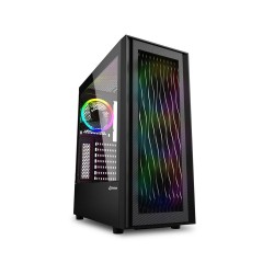 Sharkoon RGB Wave Gaming Full Tower PC Case Black (39838340) (SHR39838340) Sharkoon RGB Wave Gaming Full Tower PC Case Black (39838340) (SHR39838340)