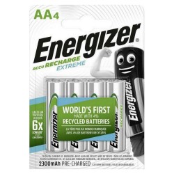 Energizer Extreme Επαναφορτιζόμενες Μπαταρίες AA Ni-MH 2300mAh 1.2V 4τμχ (4609612) (ENE4609612) Energizer Extreme Επαναφορτιζόμενες Μπαταρίες AA Ni-MH 2300mAh 1.2V 4τμχ (4609612) (ENE4609612)