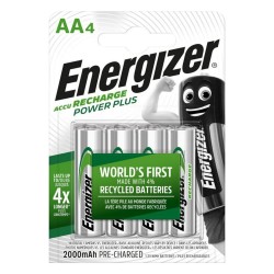 Energizer Power Plus Επαναφορτιζόμενες Μπαταρίες AA Ni-MH 2000mAh 1.2V 4τμχ (4827946) (ENE4827946) Energizer Power Plus Επαναφορτιζόμενες Μπαταρίες AA Ni-MH 2000mAh 1.2V 4τμχ (4827946) (ENE4827946)