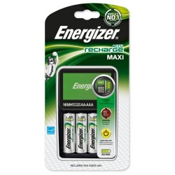 Energizer ACCU Recharge Maxi Φορτιστής 4 Μπαταριών Ni-MH Μεγέθους AA/AAA Σετ με 4x AA 2000mAh (8962563) (ENE8962563) Energizer ACCU Recharge Maxi Φορτιστής 4 Μπαταριών Ni-MH Μεγέθους AA/AAA Σετ με 4x AA 2000mAh (8962563) (ENE8962563)